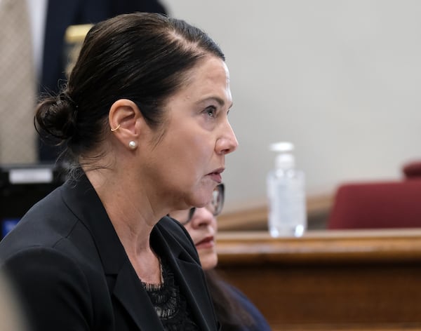 Prosecutor Shelia Ross listens during Jose Ibarra's court appearance on May 31, 2024, in Athens, Ga. Ibarra is charged with the Feb. 22 killing of Laken Riley on the University of Georgia's campus (Nell Carroll for the AJC)