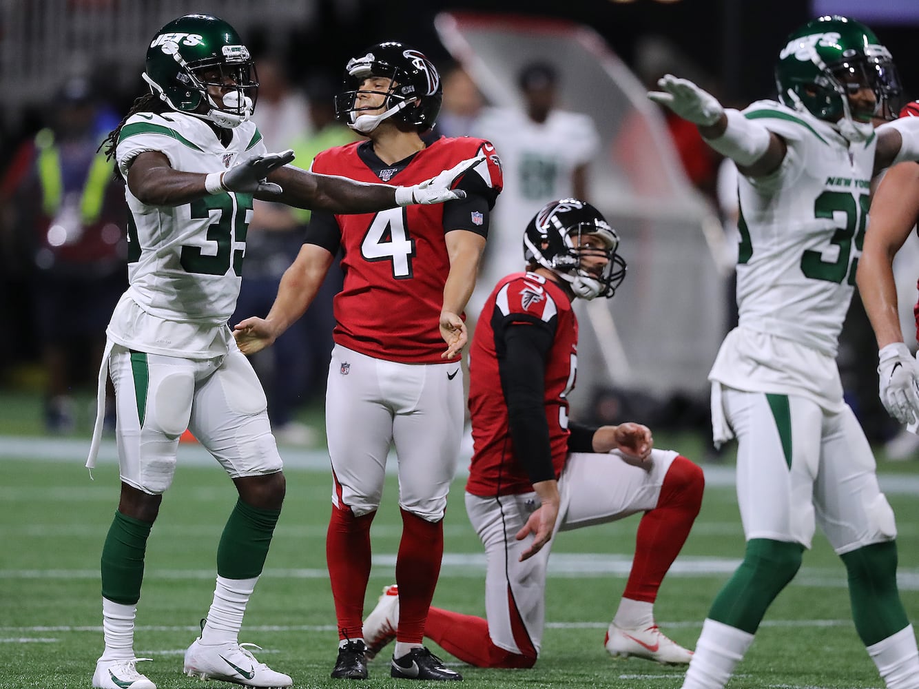 Photos: Falcons lose to Jets in third exhibition game