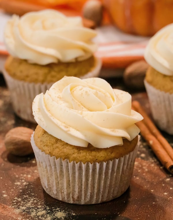 AJ DeDiego's Pumpkin Spice Cupcakes are the perfect holiday treat. (Courtesy of AJ DeDiego)