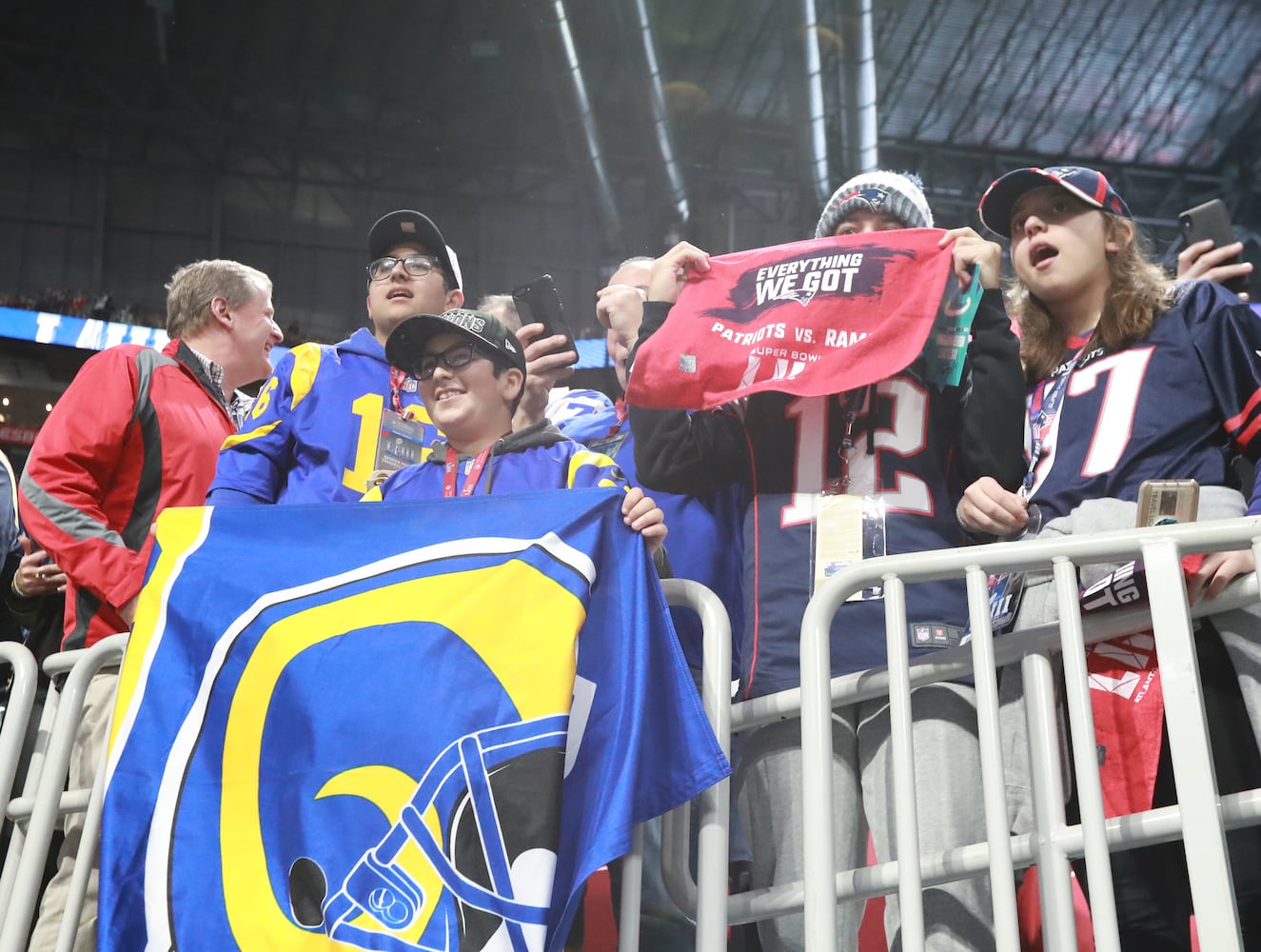 Photos: The Super Bowl scene inside Mercedes-Benz Stadium