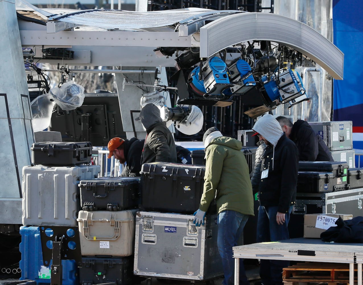 Photos: Setting up the Super Bowl Experience in Atlanta