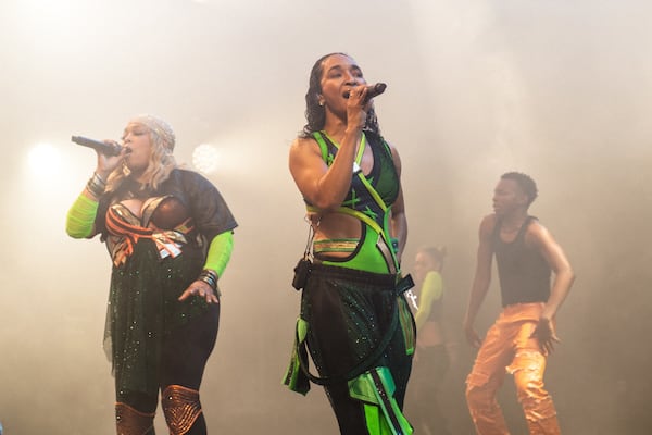 The American R&B group TLC performs a live concert during the Danish music festival Roskilde Festival 2022 in Roskilde, Denmark on June 30, 2022. (Flemming Bo Jense/Avalon via Zuma Press/TNS)