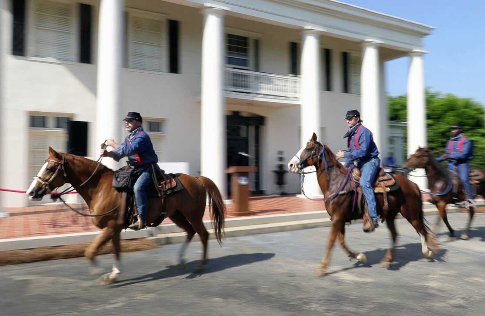 Organizers of Columbus’ first Unity Week and Juneteenth Jubilee Celebration in 2022 re-created the events of June 19, 1865, when federal troops arrived in Galveston, Texas to take control of the state, and make sure that all enslaved would be freed. (Photo Courtesy of Mike Haskey)