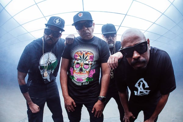 California hip-hop group Cypress Hill in 2024 publicity photo. (Photo credit to Eitan Miskevich)