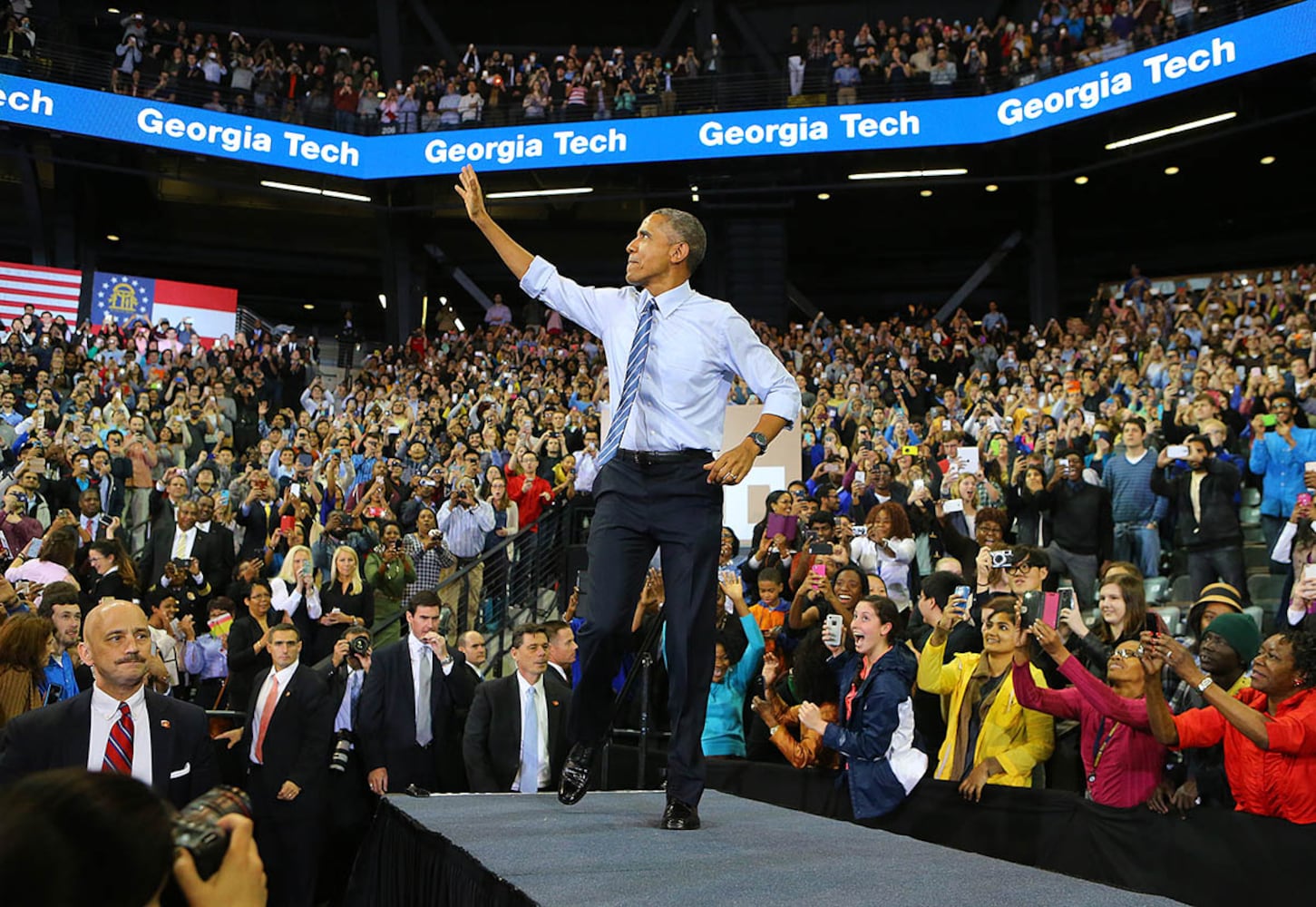 Obama's visits to Atlanta and Georgia