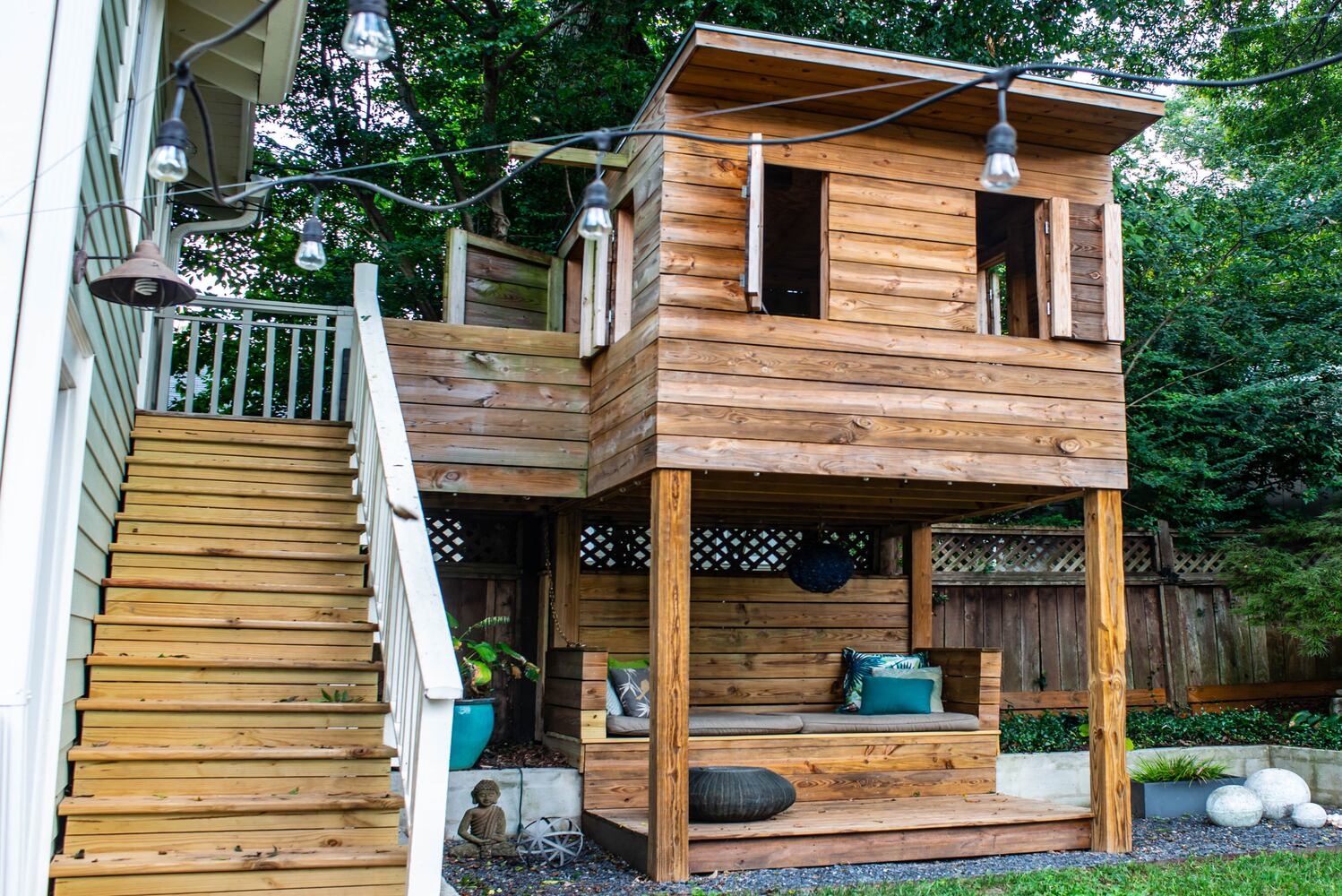 Photos: Couple’s soaring treehouse, Japanese garden complement Candler Park home