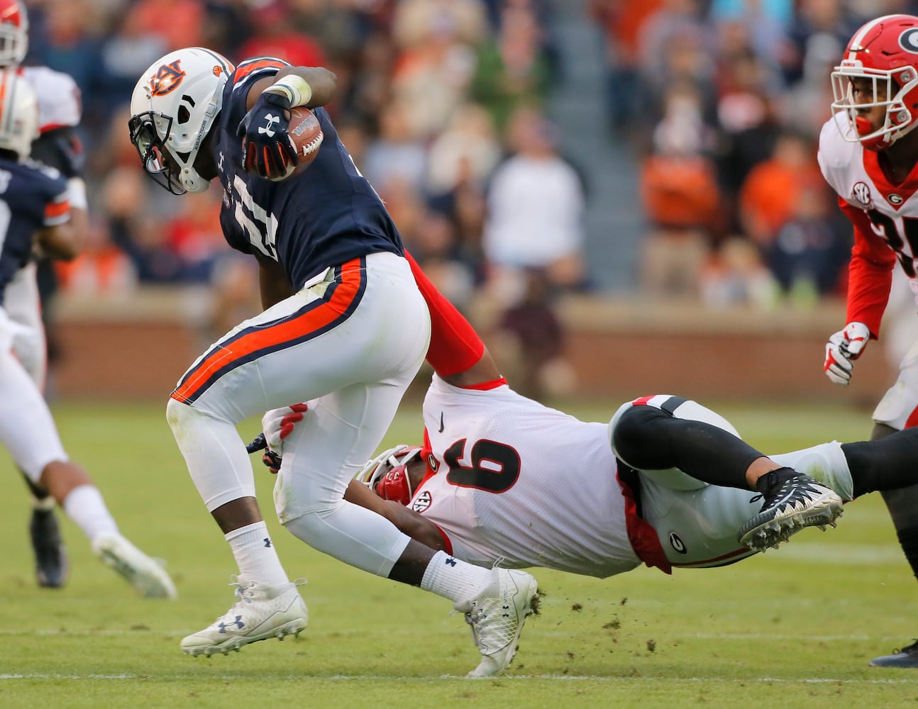 Photos: Bulldogs battle Auburn, seek 10-0 record