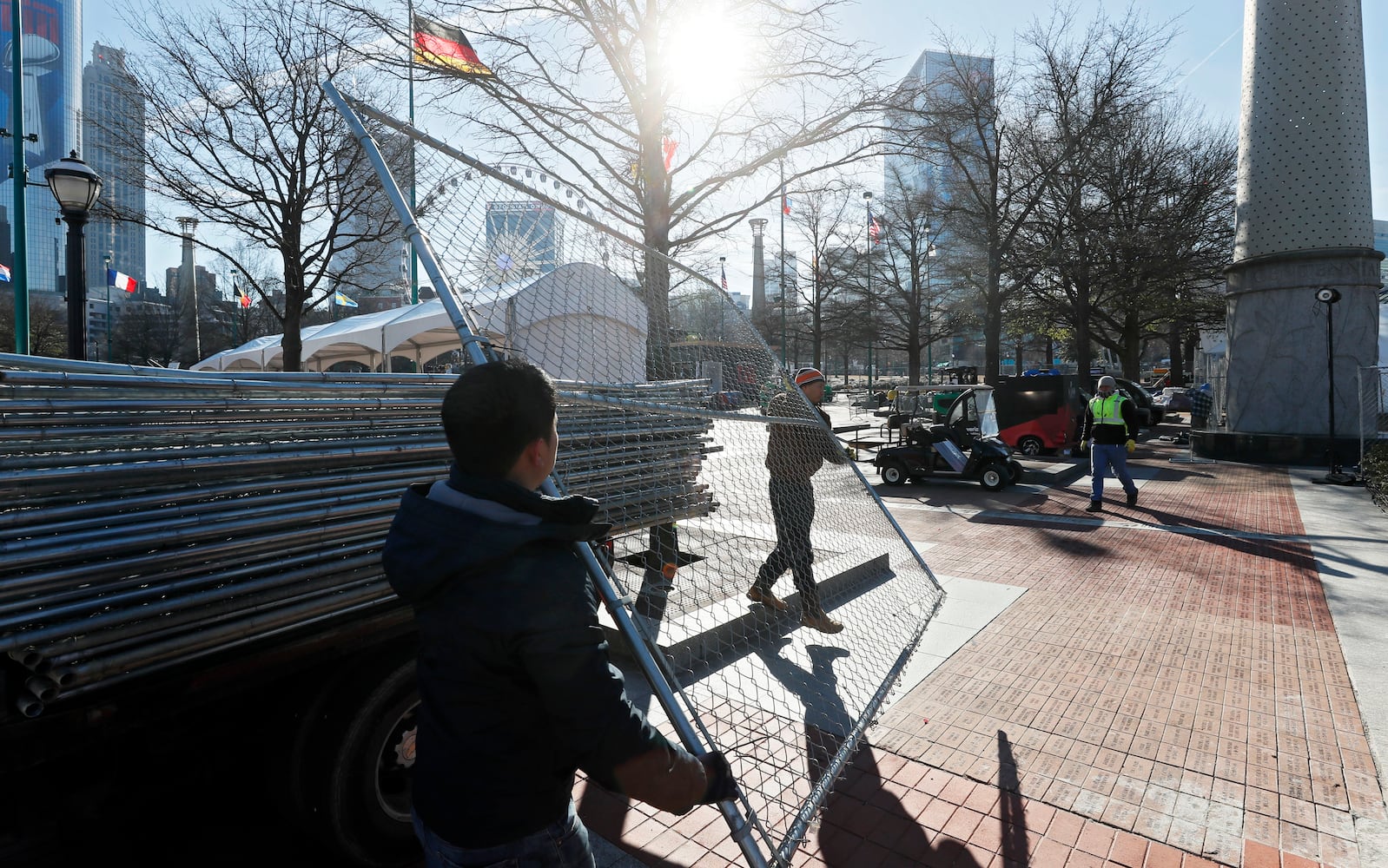 Photos: Setting up the Super Bowl Experience in Atlanta