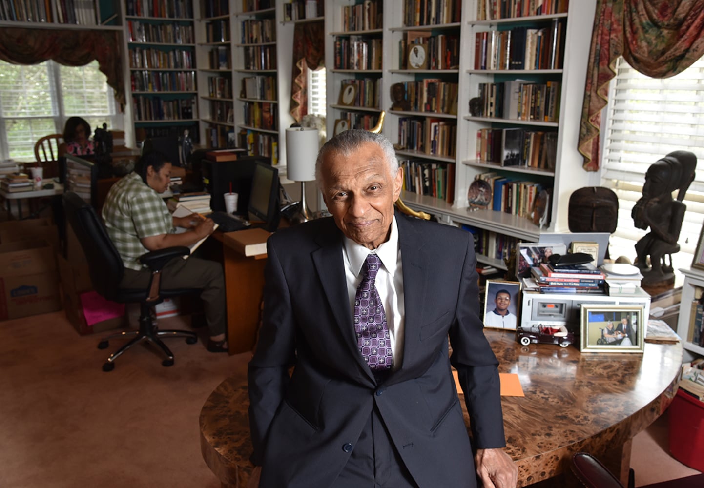 Inside C.T. Vivian's amazing library