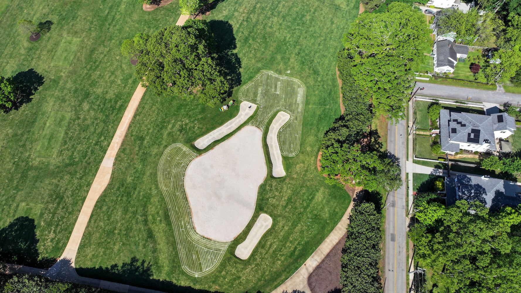 Ongoing renovation at East Lake Golf Course