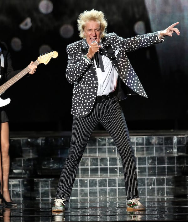 The legendary Rod Stewart energized a sold out crowd at Ameris Bank Amphitheatre on Wednesday, August 31, 2022 with Cheap Trick as the opening act.
Robb Cohen for the Atlanta Journal-Constitution