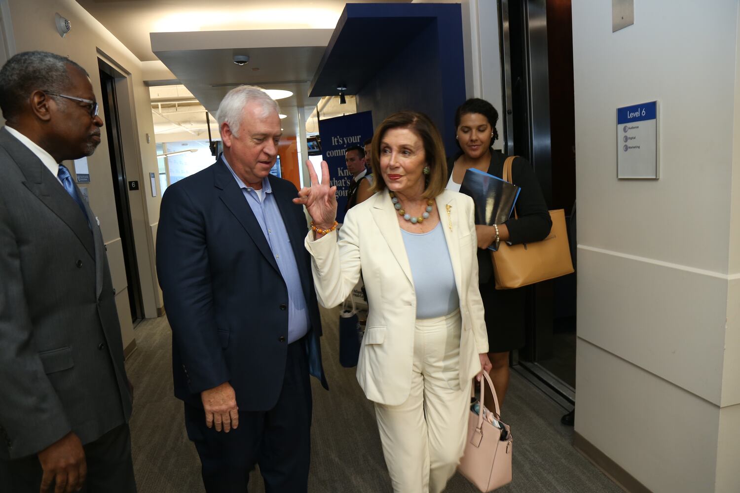 Nancy Pelosi visits the AJC