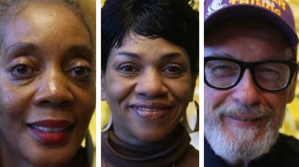 (from left) Three writers with deep roots in Pittsburgh - Braddye Smith, Chandra Harper-Gallashaw and William “Mr. Bill” King - working on the Pittsburgh Journalism Project, compiled the story of how Pittsburgh schools and students were faring four years after trials ended in the Atlanta cheating scandal. 