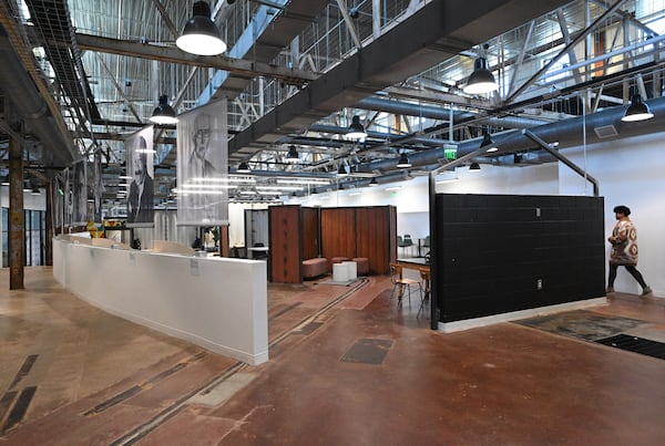 Interior of Pittsburgh Yards, a mixed-use development that spans 31 acres off University Avenue along the Beltline in southwest Atlanta, Tuesday, Jan. 24, 2023. (Hyosub Shin / Hyosub.Shin@ajc.com)