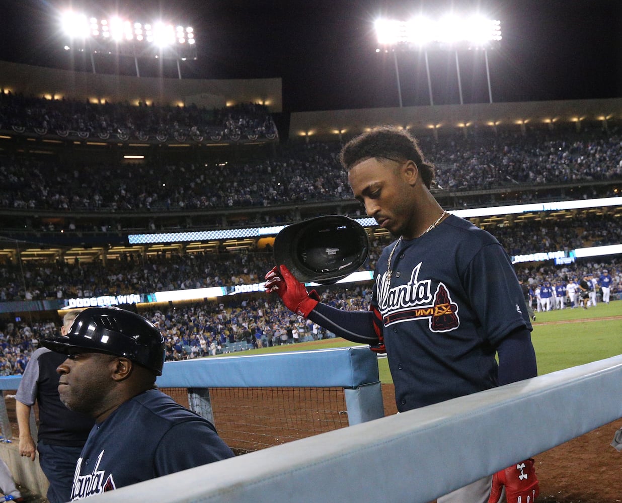 Photos: Braves fall to Dodgers in playoffs opener