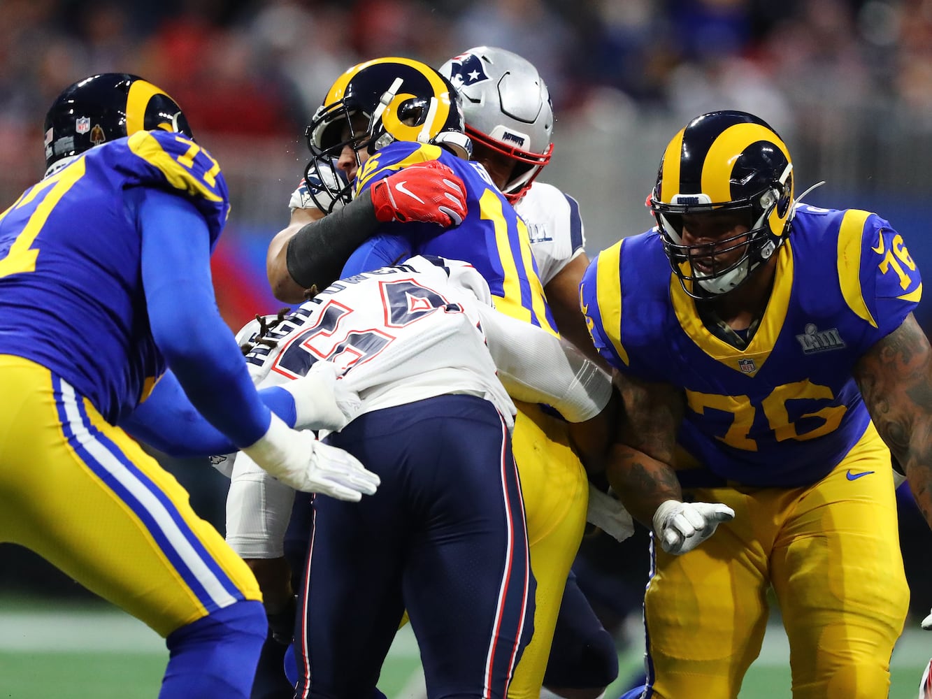 Photos: Patriots, Rams collide in Super Bowl in Atlanta