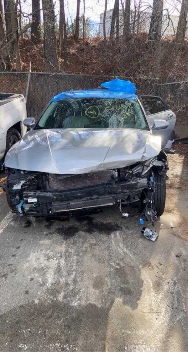 17-year-old Ian Maman, from the Smyrna-Vinings area, was injured in a car crash on Christmas Eve. His family said his Hyundai Elantra is likely totaled (Photo courtesy of Debbie Diamond)