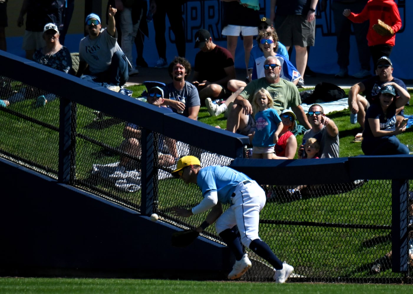 Braves vs Rays Spring Training game 