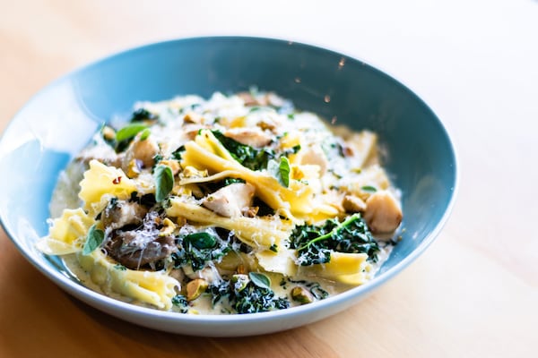 Mushroom Farfalle makes for a hearty meatless entree at Banshee. CONTRIBUTED BY HENRI HOLLIS