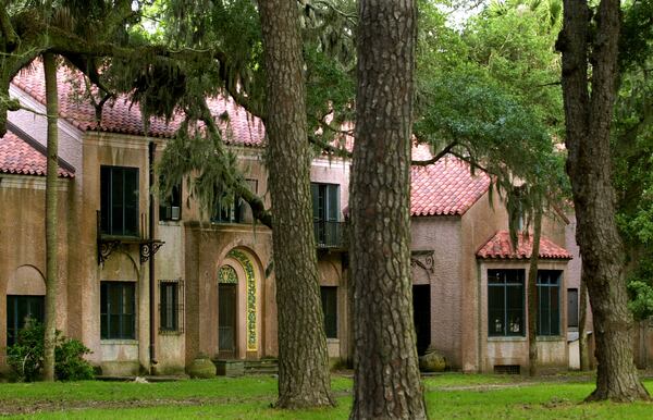 The Mediterranean-style Main House on the North End of Ossabaw Island was built in the mid-1920s as a winter retreat for the Torrey family. CURTIS COMPTON / THE ATLANTA JOURNAL-CONSTITUTION