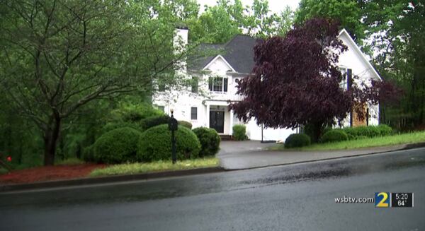 This is the home that officers raided in Sandy Springs on April 21.