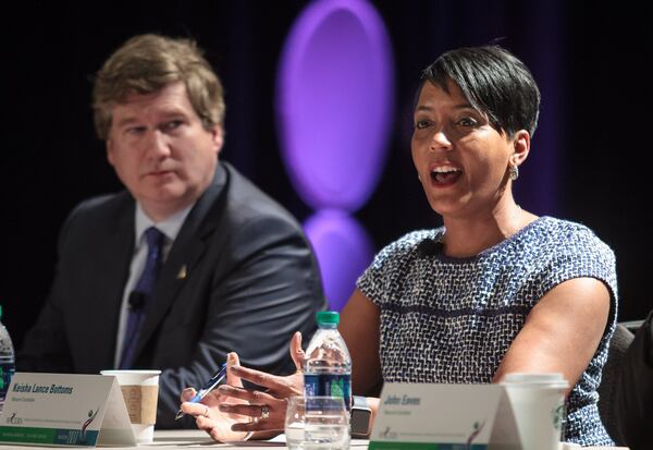 Mayoral candidate Keisha Lance Bottoms received $187,000 in political donations from businesses and individuals with an interest in concessions contracts at the Atlanta airport, the most of any candidate, according to an AJC analysis.