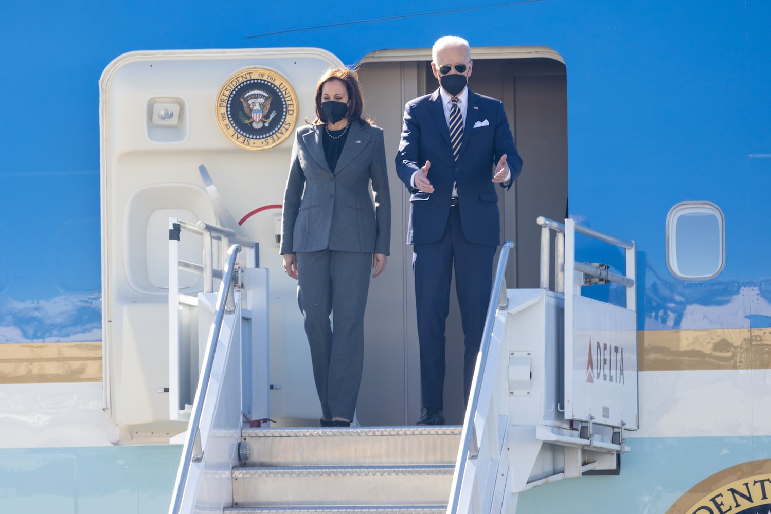 Biden & Harris Air Force One Arrival