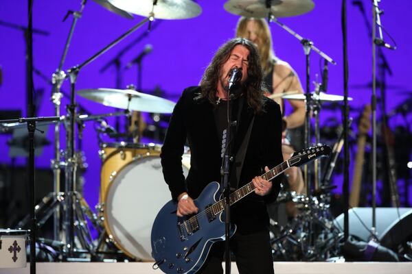 "LET'S GO CRAZY: THE GRAMMY SALUTE TO PRINCE", includes the Foo Fighters performing "Darling Nikki." Photo: Monty Brinton/CBS ©2020