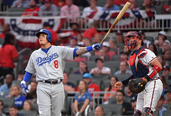 Could Manny Machado and Tyler Flowers be teammates next season? Photo: Hyosub Shin/AJC