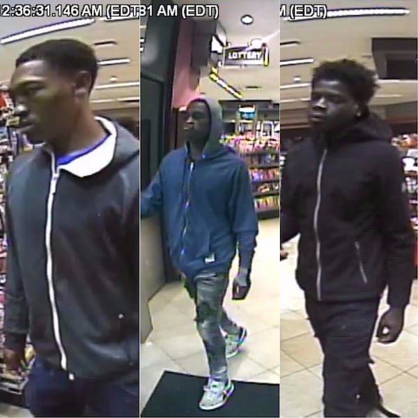 Doraville police seek three suspects in an alleged QuikTrip carjacking.