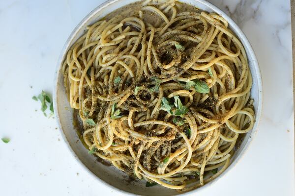 Za’atar Cacio e Pepe from "Ottolenghi Flavor" by Yotam Ottolenghi and Ixta Belfrage (Ten Speed Press, 2020). Courtesy of Jonathan Lovekin