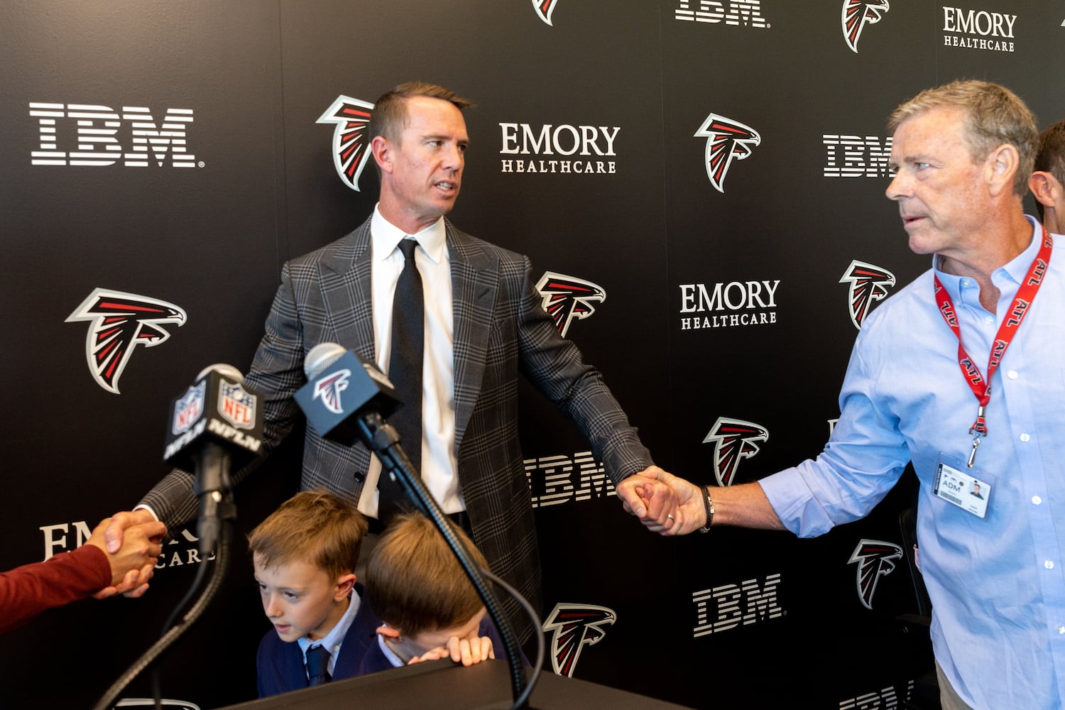 Matt Ryan retirement press conference photo
