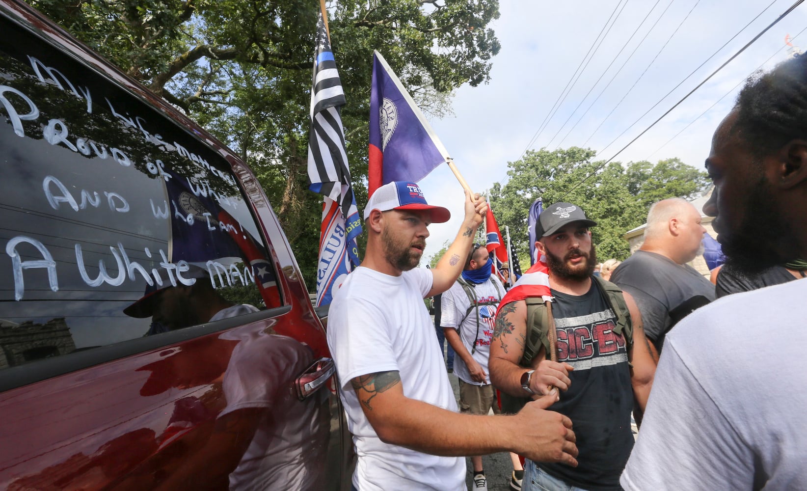 Stone mountain protest