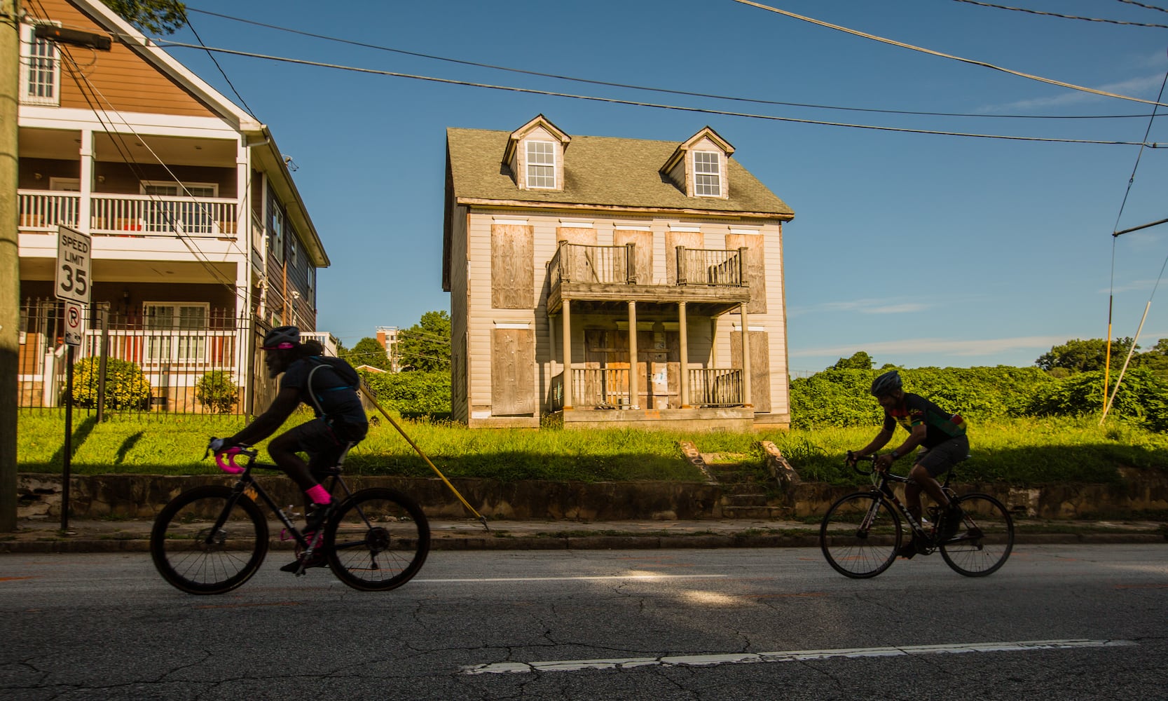 John Lewis memorial bike ride on the anniversary of his death.