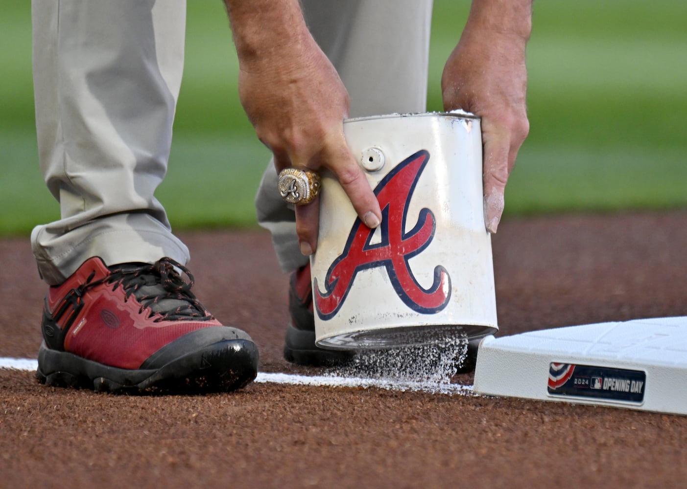 Braves vs. D'Backs home opener