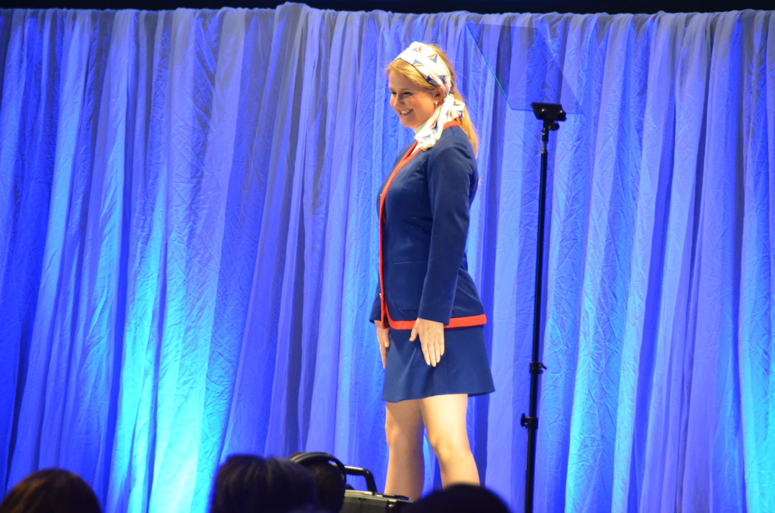 Delta flight attendants strike a fashion pose