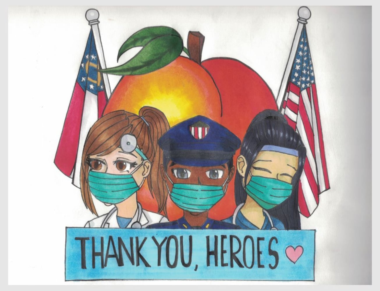 Art from the Heart: Kids thank front-line workers