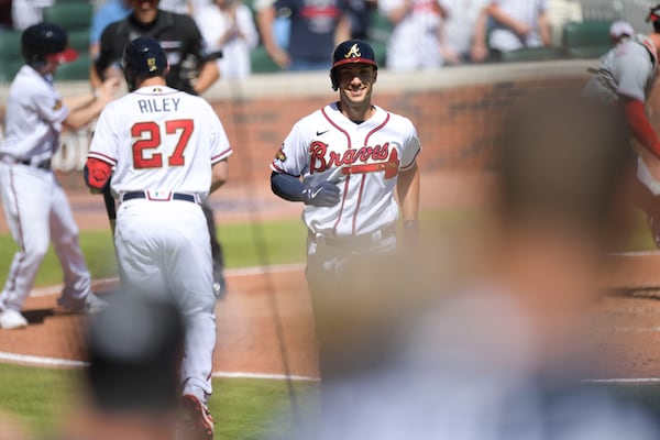 Atlanta Braves first baseman Matt Olsen used video, technology, data and a friend's help to improve his swing. 