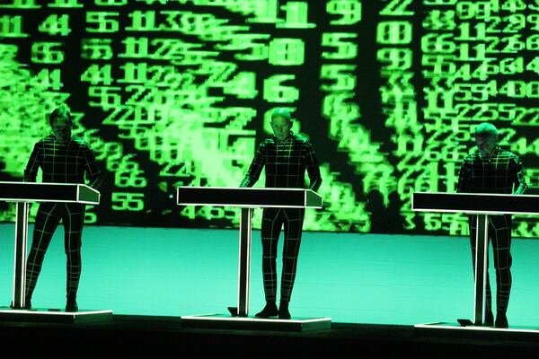 The visuals during Kraftwerk's show were always compelling. Photo: Melissa Ruggier/AJC