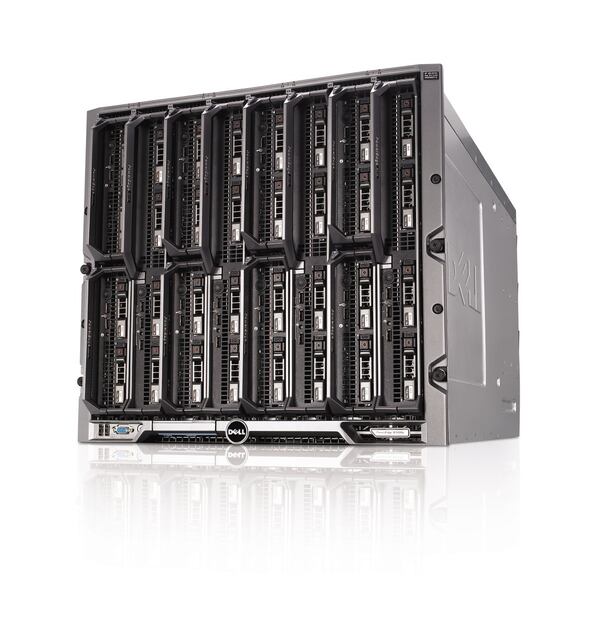 Dell Inc.'ss  PowerEdge M1000e blade server.