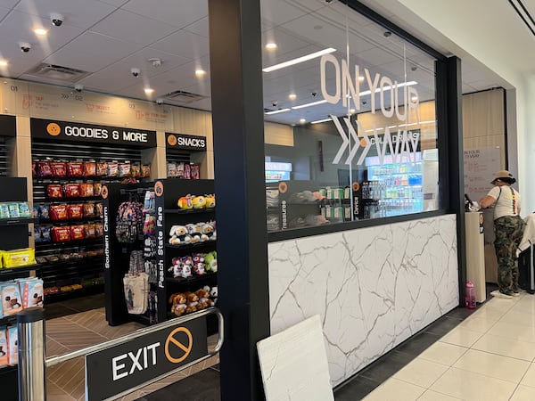 A new autonomous store has opened in an expansion of Concourse E at Hartsfield-Jackson Atlanta International Airport. (Kelly Yamanouchi/AJC)