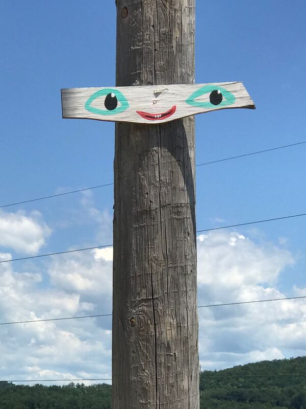 "This bit of whimsy tacked on to a utility pole can be found at the Tallulah Gorge Scenic Loop,"  wrote Arnold Simon of Atlanta. He took the photo in June, 2020.