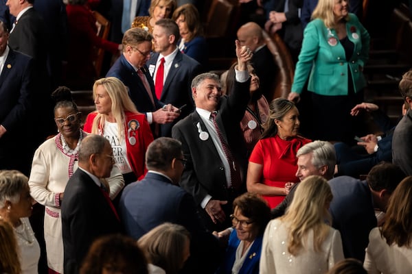 Republican U.S. Rep. Andrew Clyde (center) has been representing Georgia's 9th Congressional District since 2021.