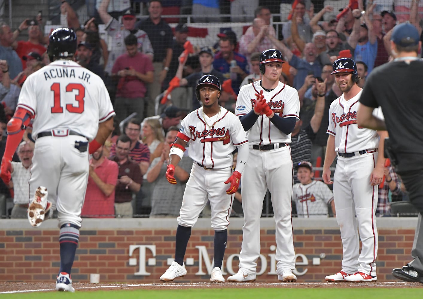 Photos: Acuna hits grand slam as Braves battle Dodgers in Game 3