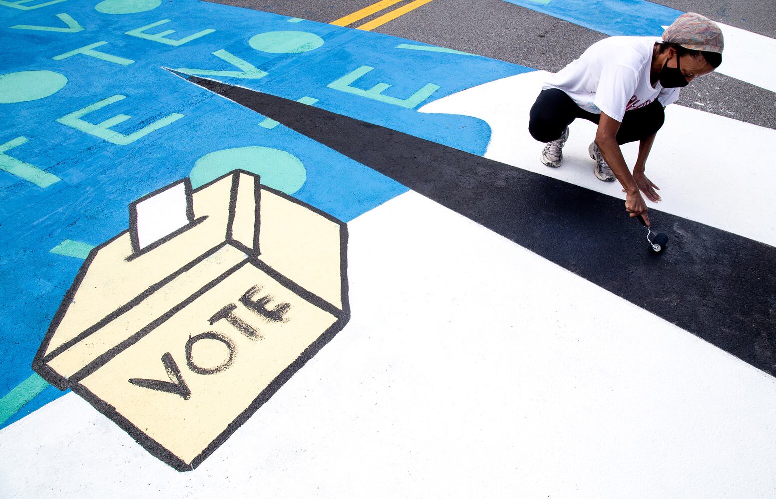 Black Lives Matter street mural