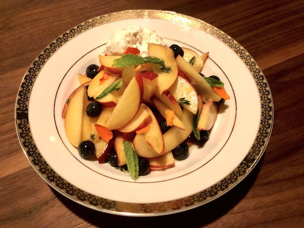 Cardinal’s Georgia Summer Fruit Salad features fruit from nearby farms. CONTRIBUTED BY WENDELL BROCK