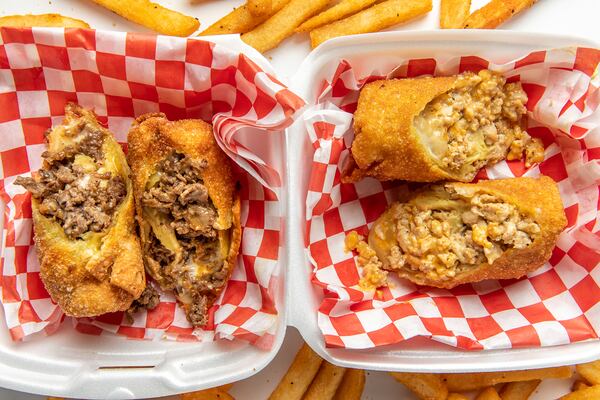 Beef egg roll at Big Dave's Cheesesteak.
(Courtesy of Bites and Bevs)