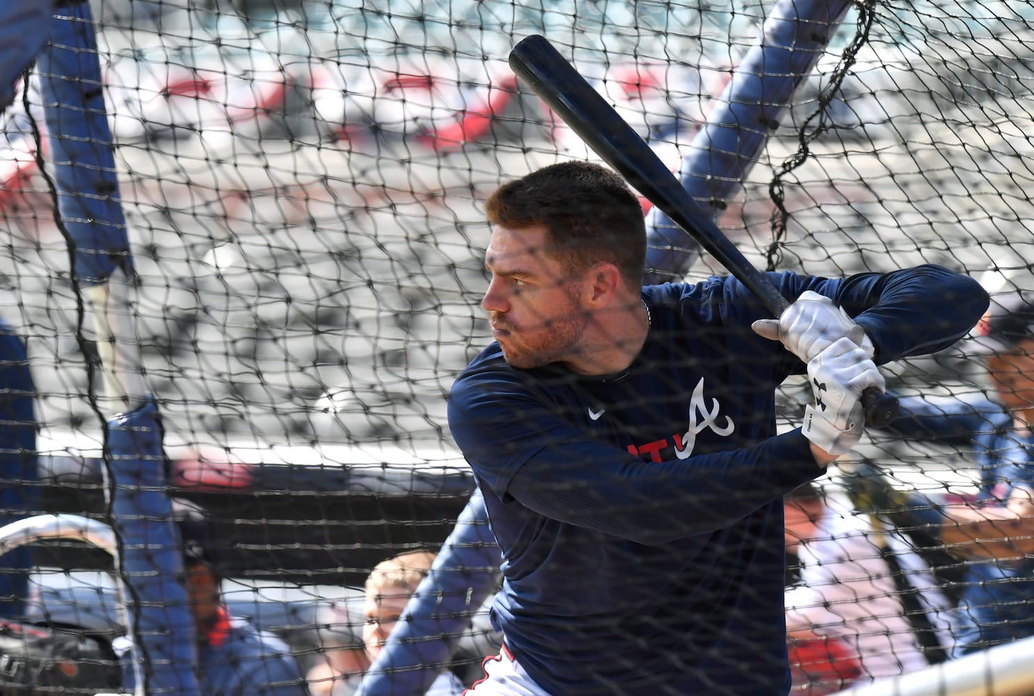 Atlanta Braves workout prior to NLCS