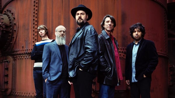 The Drive-By Truckers — Matt Patton (from left), Brad Morgan, Patterson Hood, Mike Cooley and Jay Gonzalez — will perform Nov. 12-13 at Variety Playhouse.  CONTRIBUTED BY DANNY CLINCH