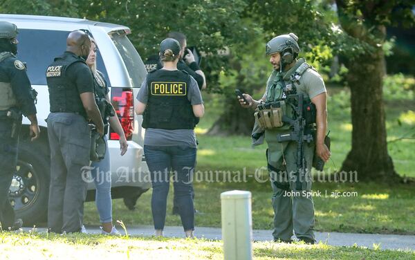 A SWAT team was assembled at the Clayton County home after the man barricaded himself inside.